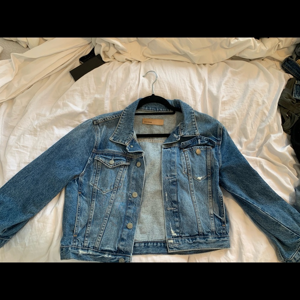 GRLFRND denim cropped jean jacket